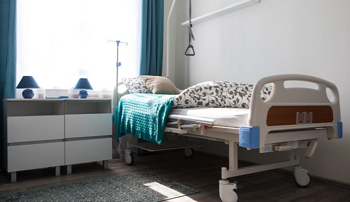 Clean hospital room Clean hospital room