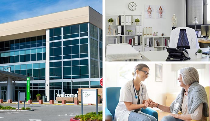 Collage of healthcare and medical facility Collage of healthcare and medical facility