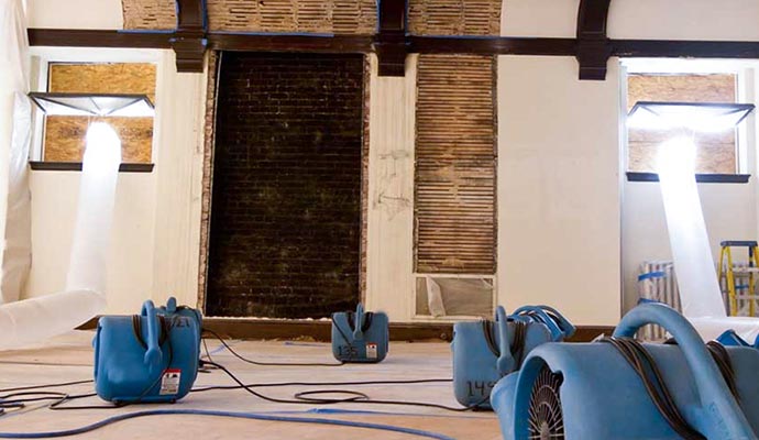 Water damage restoration equipment.