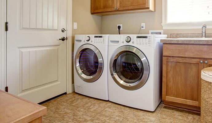 Installed washing machines