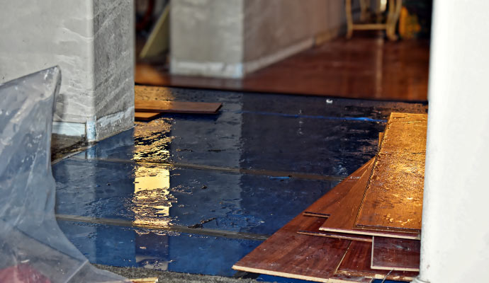 Floor Water Damage Restoration in Morgantown & Bridgeport